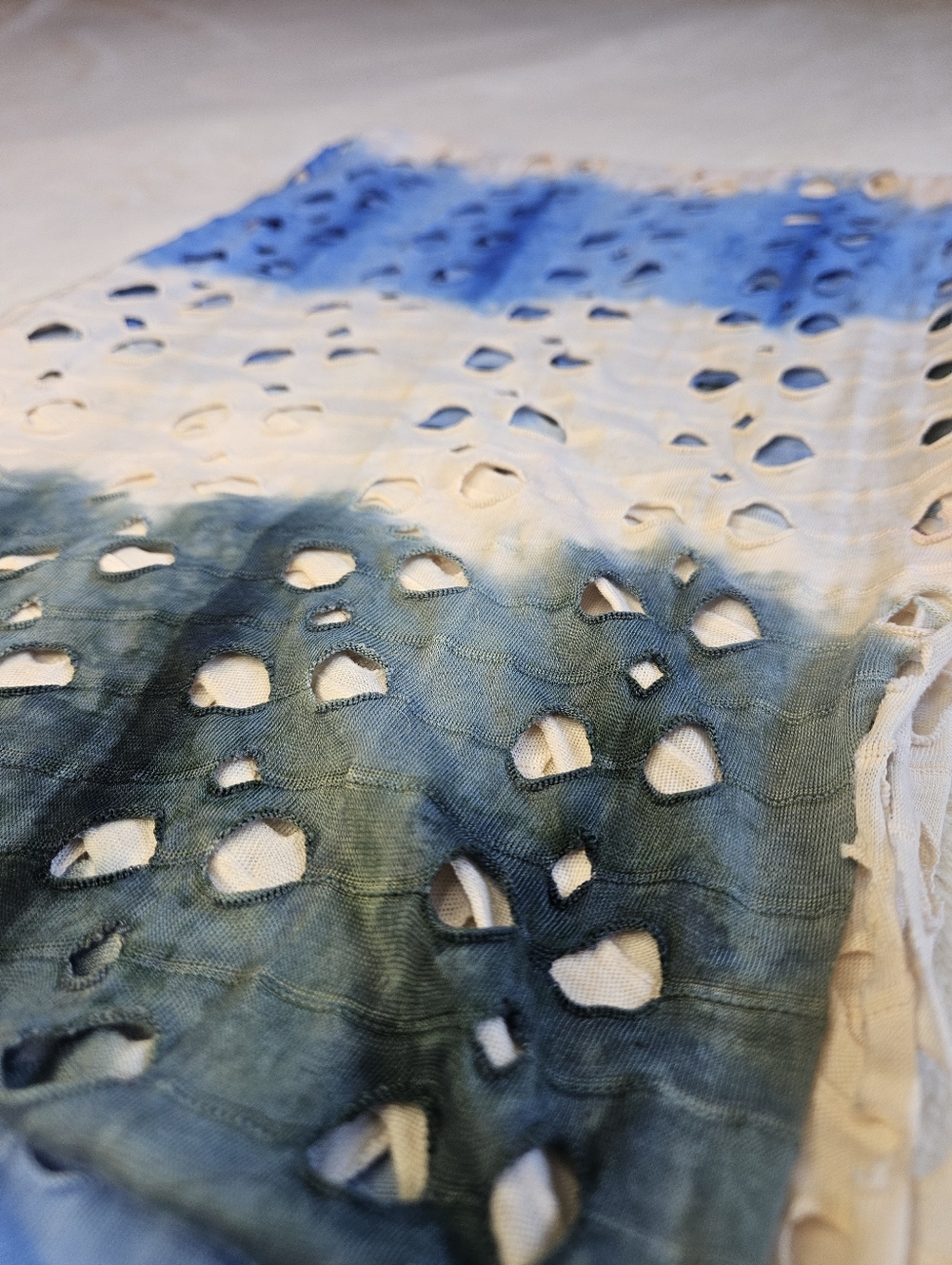 Multicolored Ombre Infinity Scarf - Bohemian, Festival - Picture 2 of 5